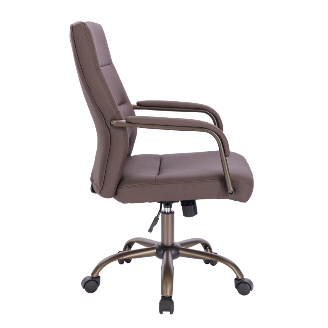 KORD CHAIR DESK FABRIC BROWN METAL GUNMETAL 58,5x6