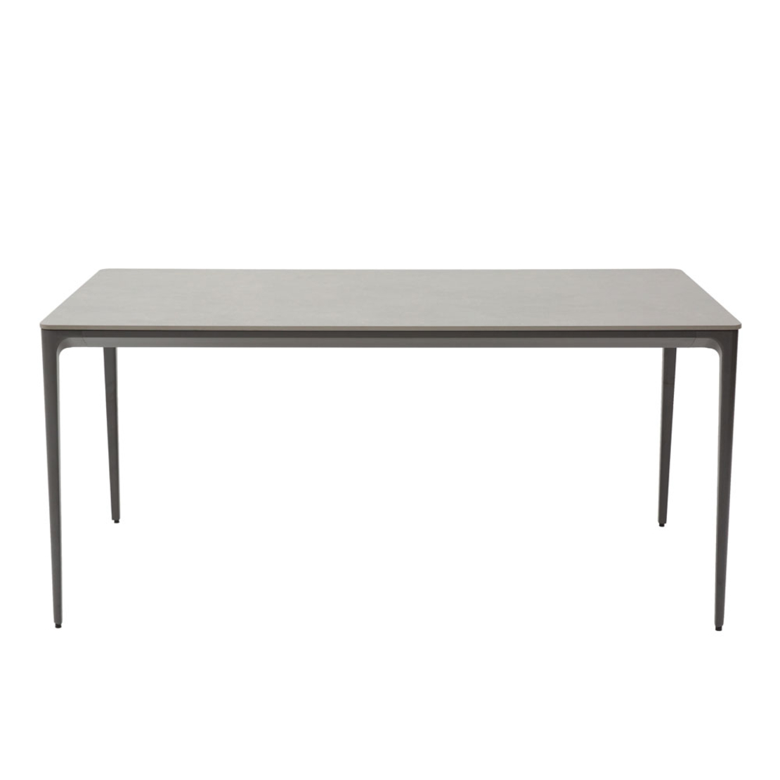 BATON TABLE ALUMINIUM GREY DARK 160x80xH75cm PRC
