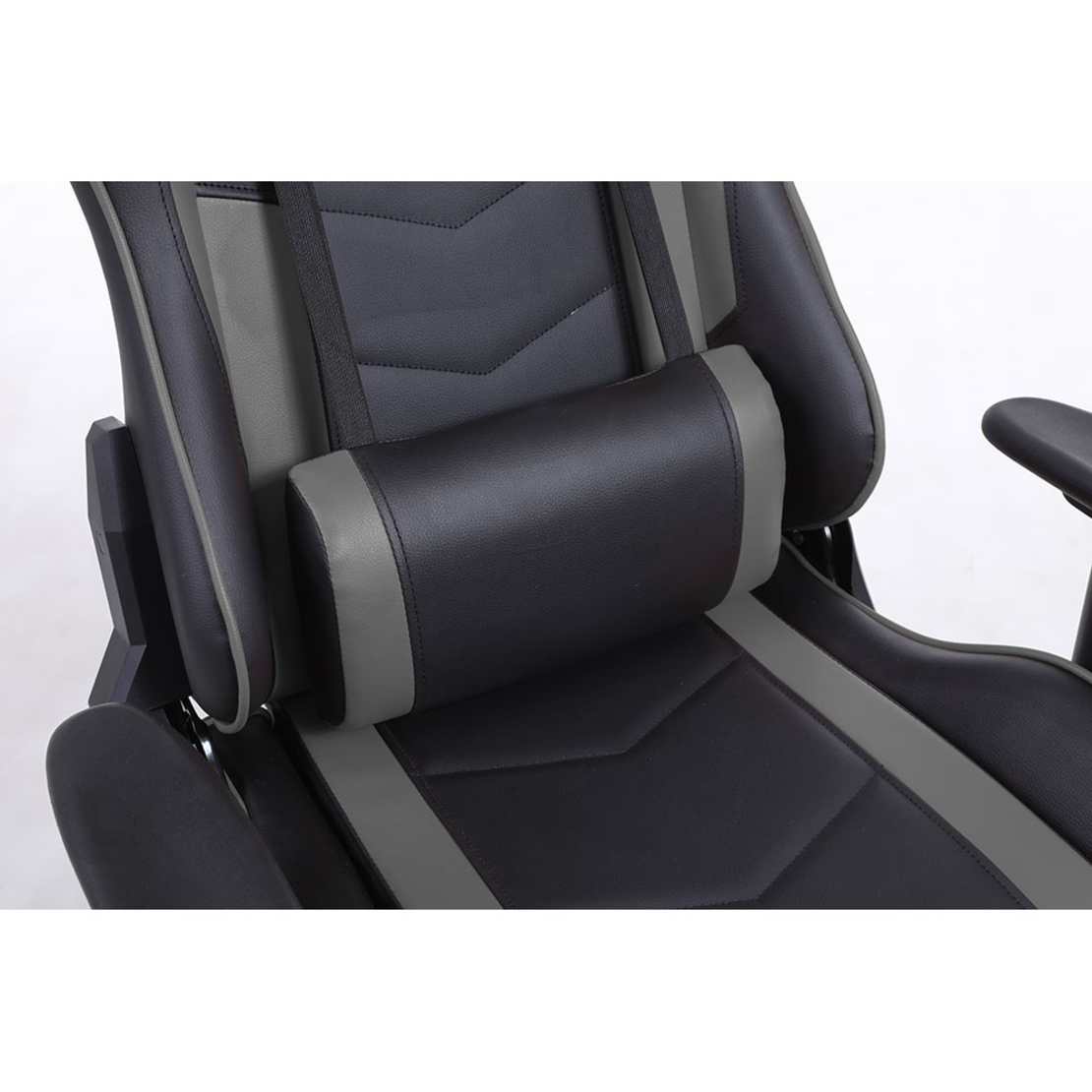 EXPLOR GAMING CHAIR DESK FABRIC BLACK METAL GREY METAL 50x71xΗ135cm PRC