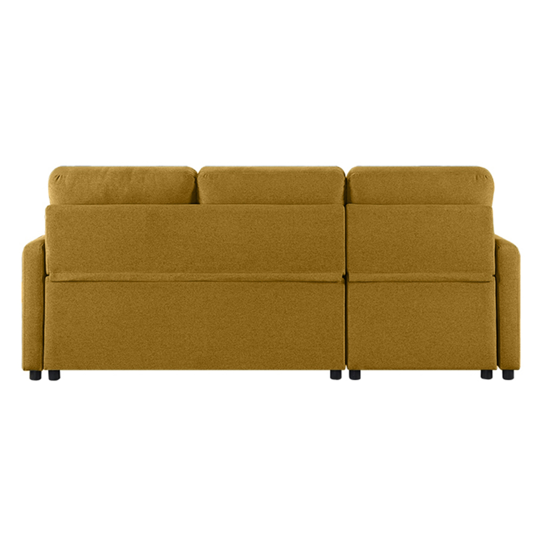 TUCAN SOFA BED REVERSABLE CORNER FABRIC MUSTARD E1 PRC