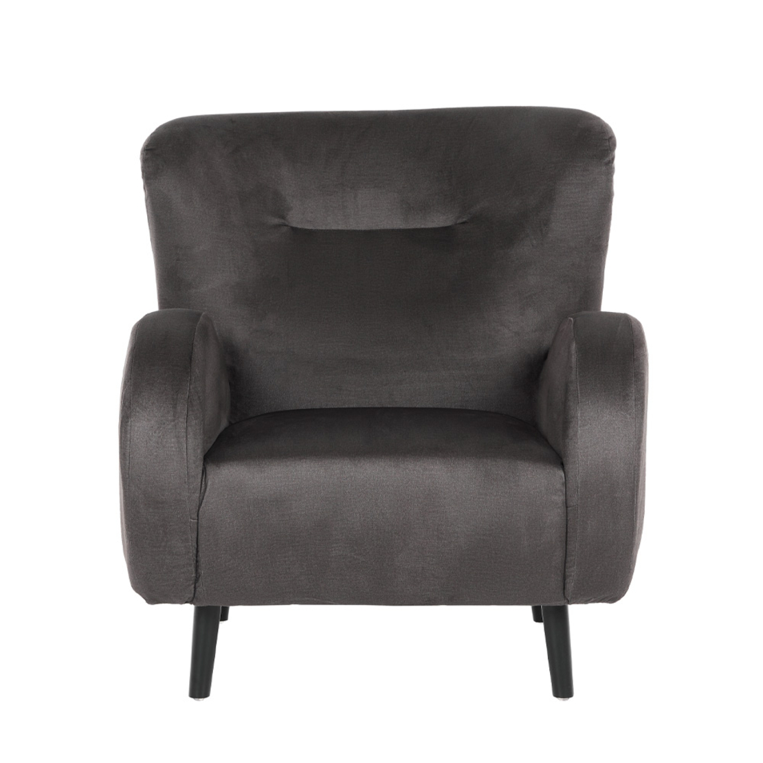 ONE ONLY ARMCHAIR FABRIC GREY WOOD BLACK E1 PRC
