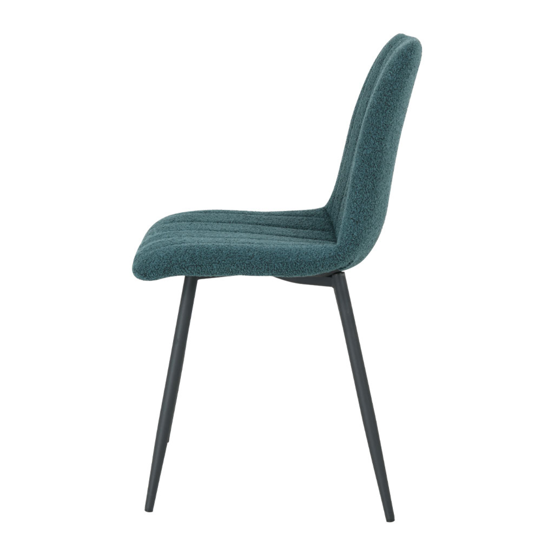 PRAGA CHAIR FABRIC PETROL METAL BLACK E1 PRC