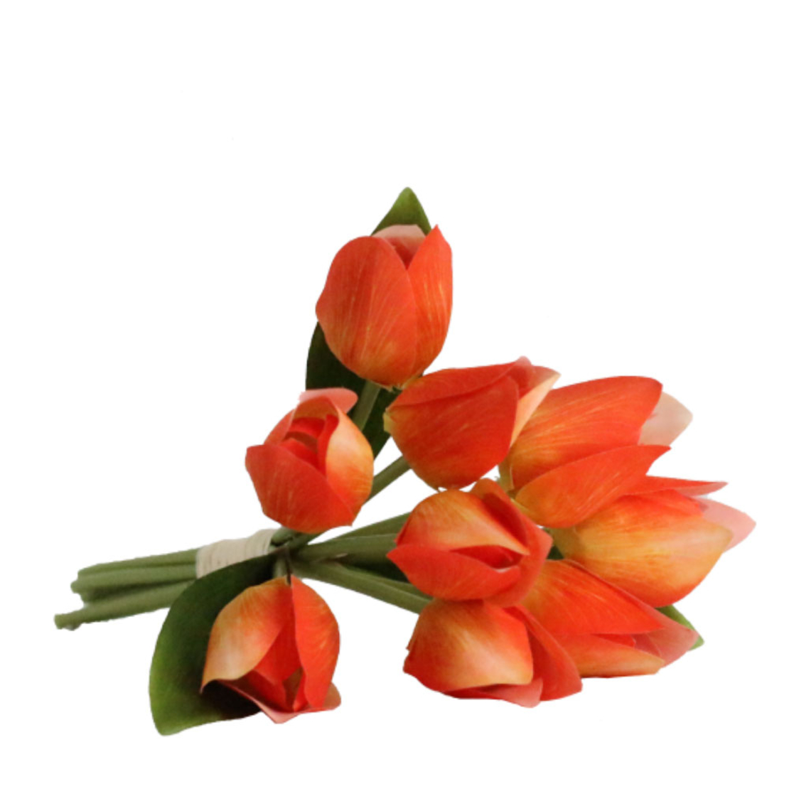 TULIPE ARTIFICIAL BOUQUET FABRIC POLYESTER ORANGE