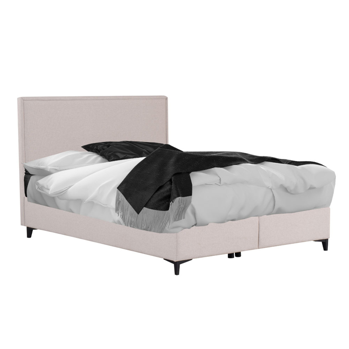 FRAME BED WITH STORAGE (FOR MATTRESS 160x200cm) ZAKAR LOOK BEIGE 16-854 E1 TR