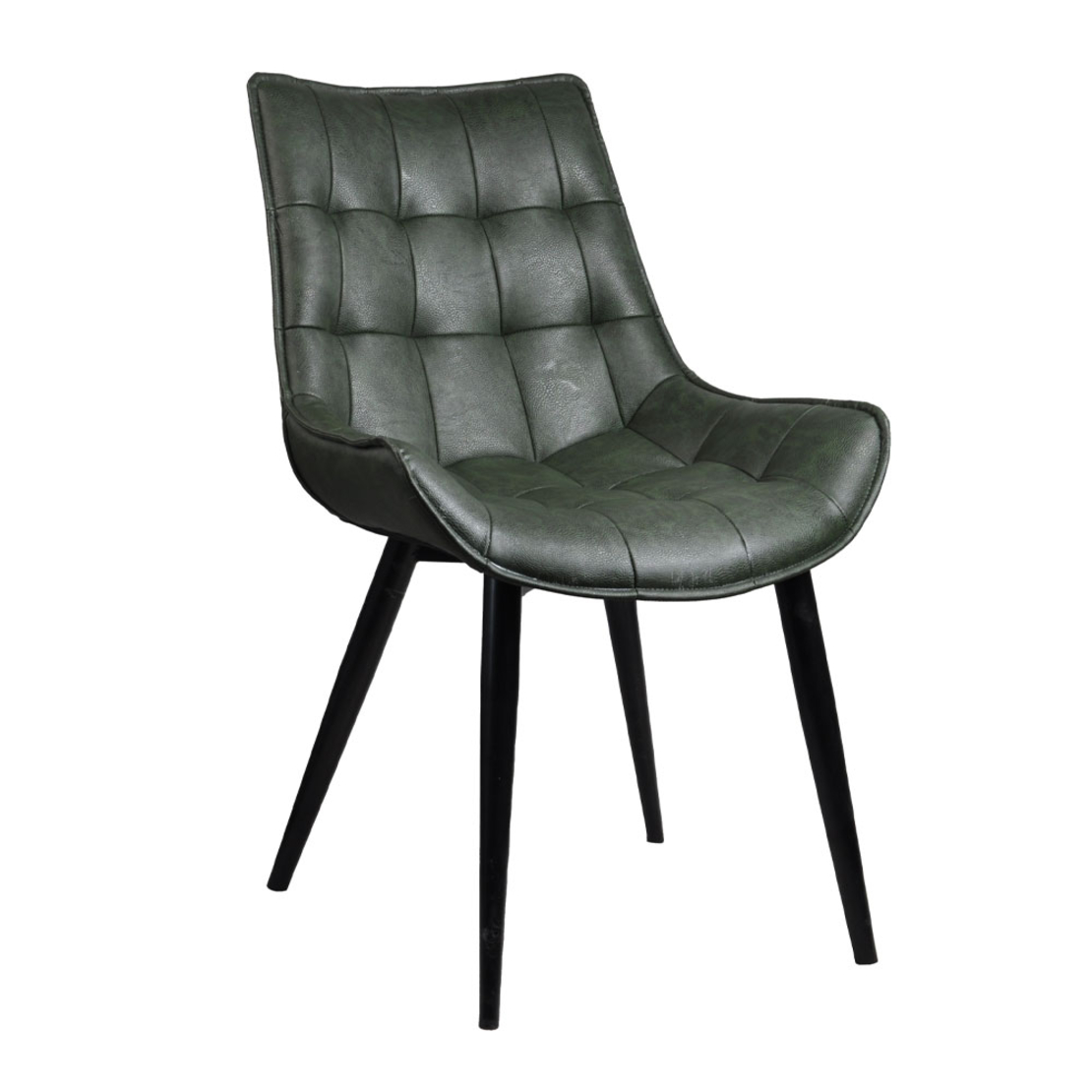 BRISTOL CHAIR FABRIC OLIVE GREEN METAL BLACK PRC