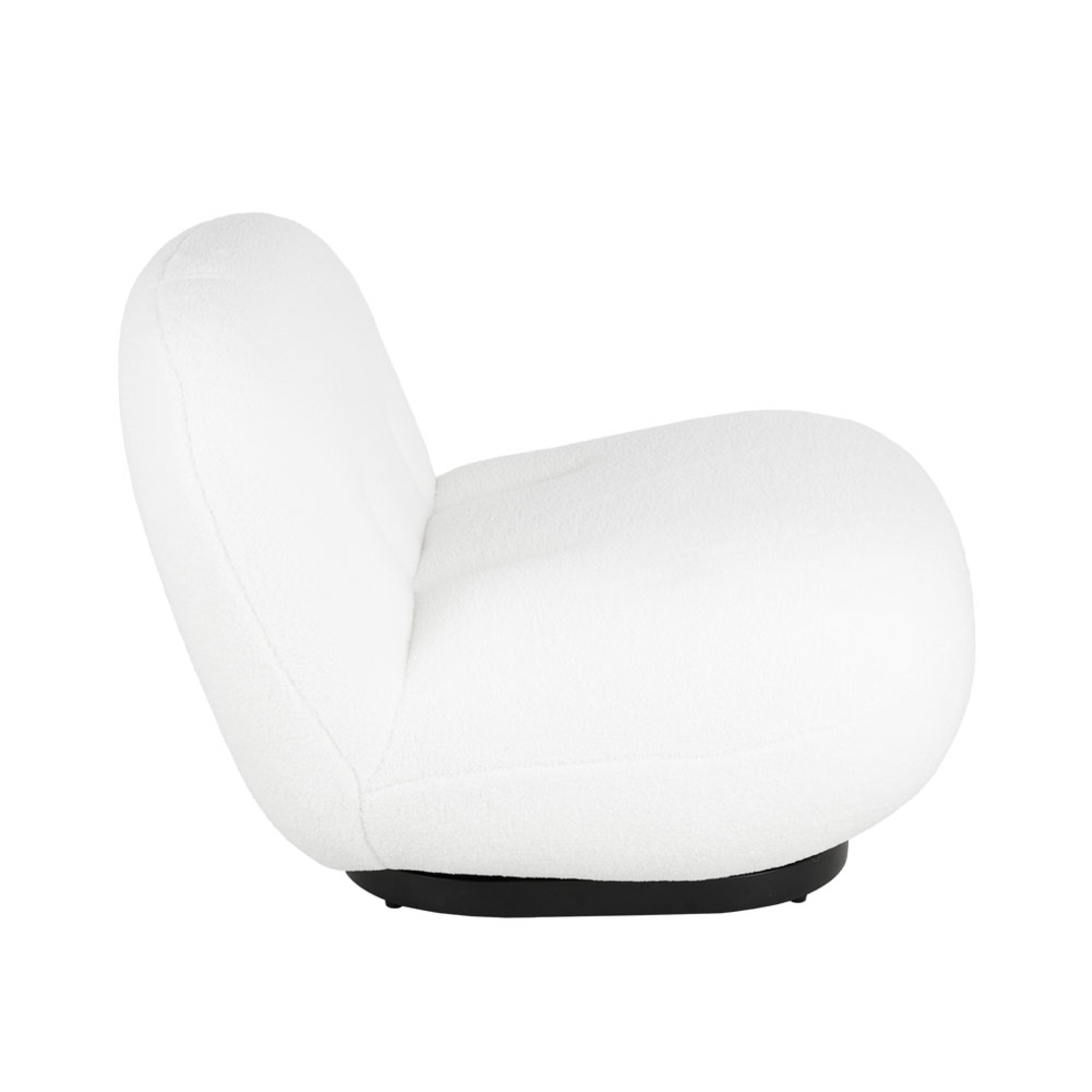 BO ARMCHAIR SWIVEL FABRIC WHITE METAL BLACK E1 PRC
