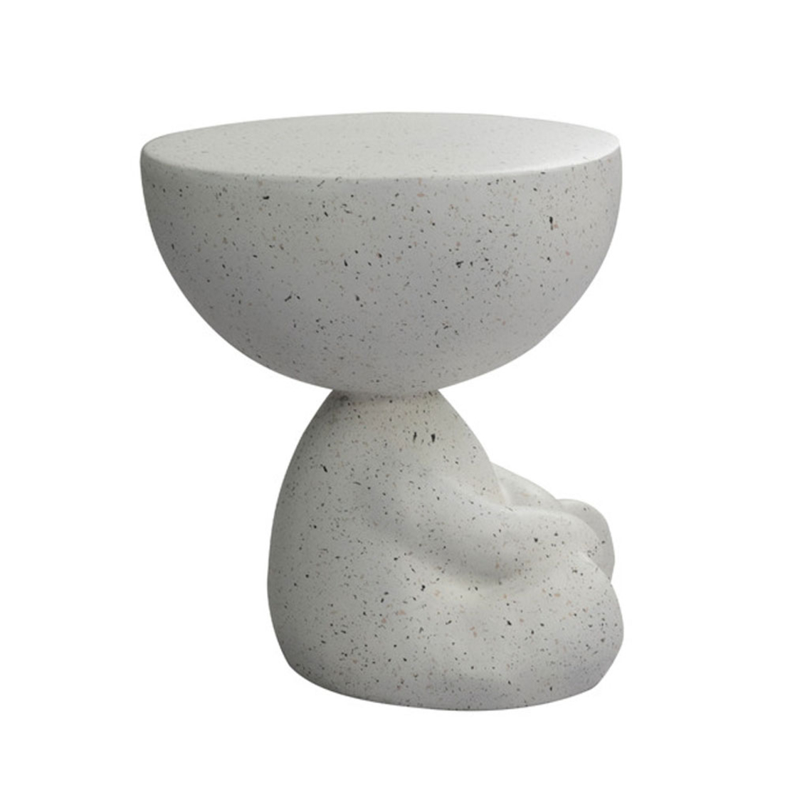 BEAR SIDE TABLE MgO TERRAZZO 38x38xH43cm PRC