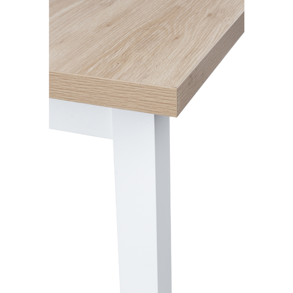 COTTAGE TABLE EXTENDABLE MELAMINE WHITE NATURAL E1 PRC
