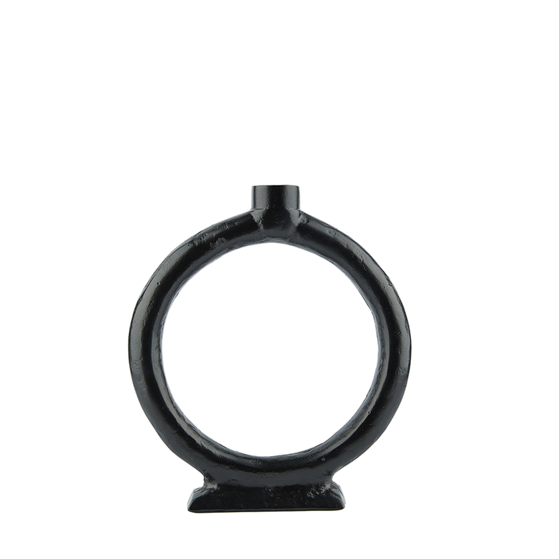 ANELL CANDLE HOLDER ALUMINIUM BLACK 22x4xH25cm IN