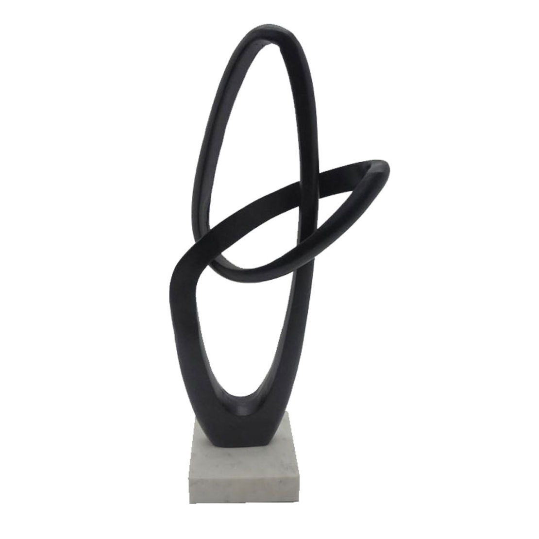 NORDI DECO ALUMINIUM BLACK WHITE 19x12,7xH49,5cm I