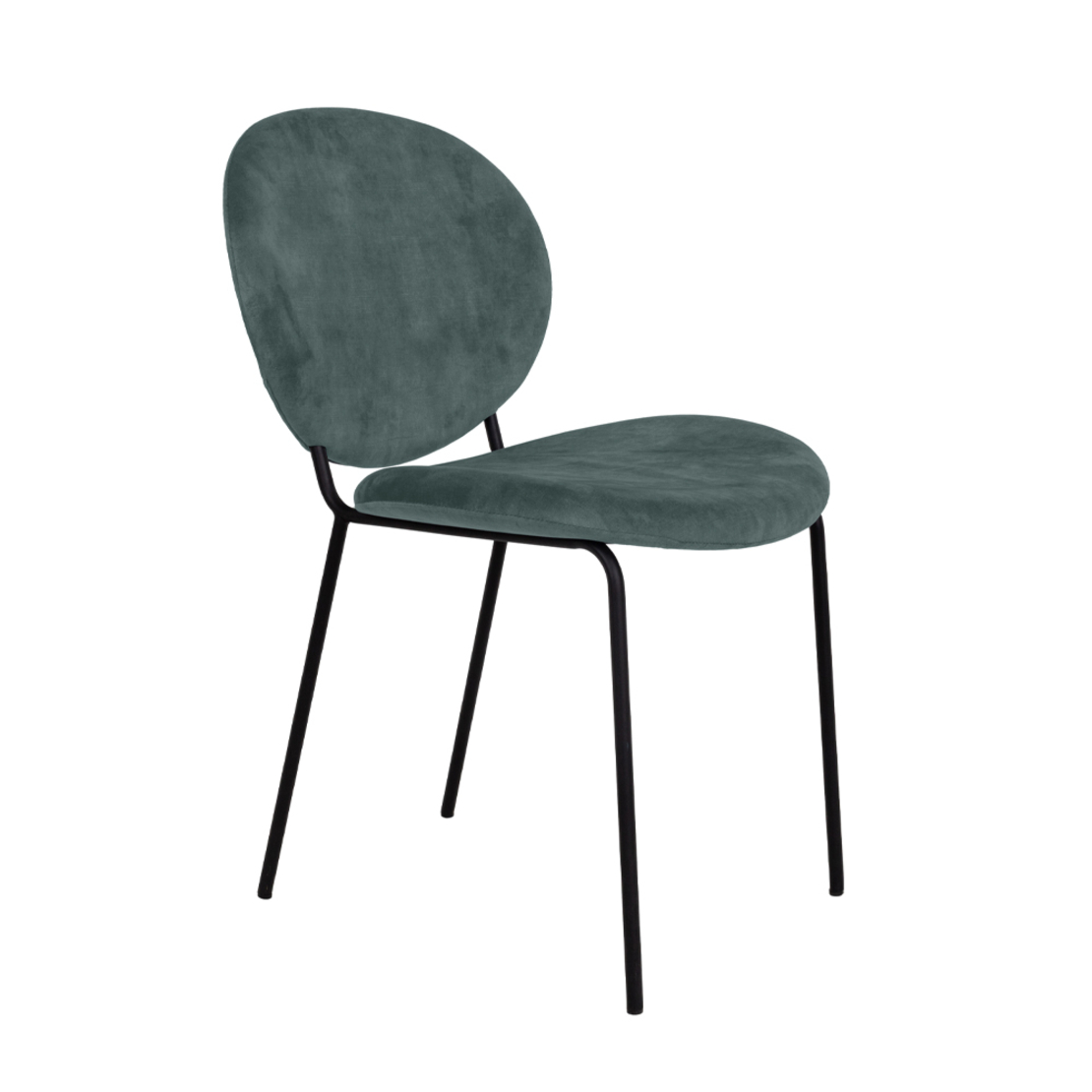 BEETLE CHAIR FABRIC WATER GREEN METAL E1 PRC