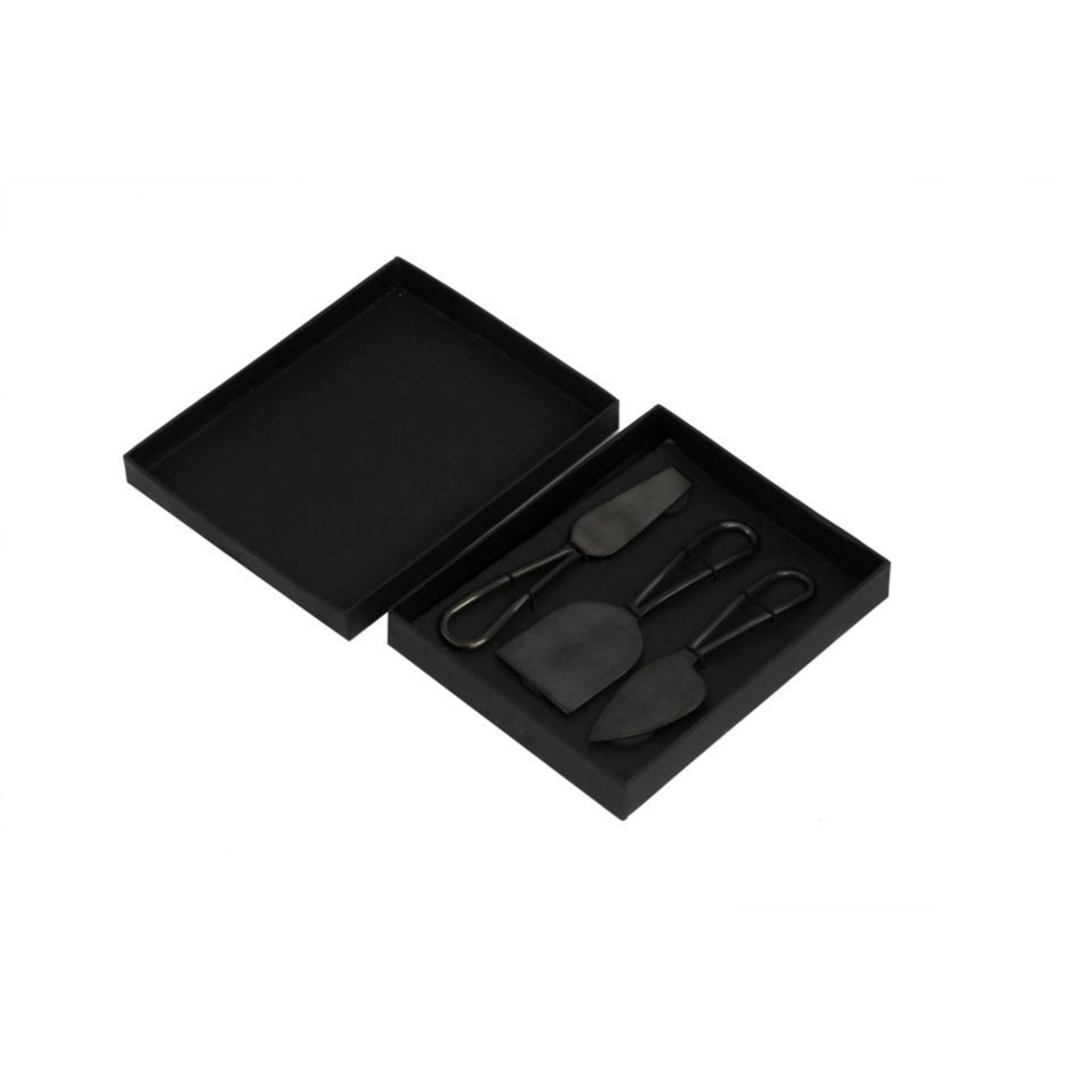 MATT SERVING SET STEEL BLACK 16,5x5xH0,5cm IN