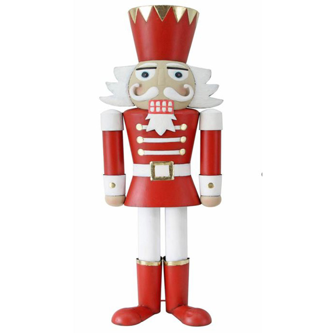 XMAS NUTCRACKER A NUTCRACKER METAL RED WHITE 49x35