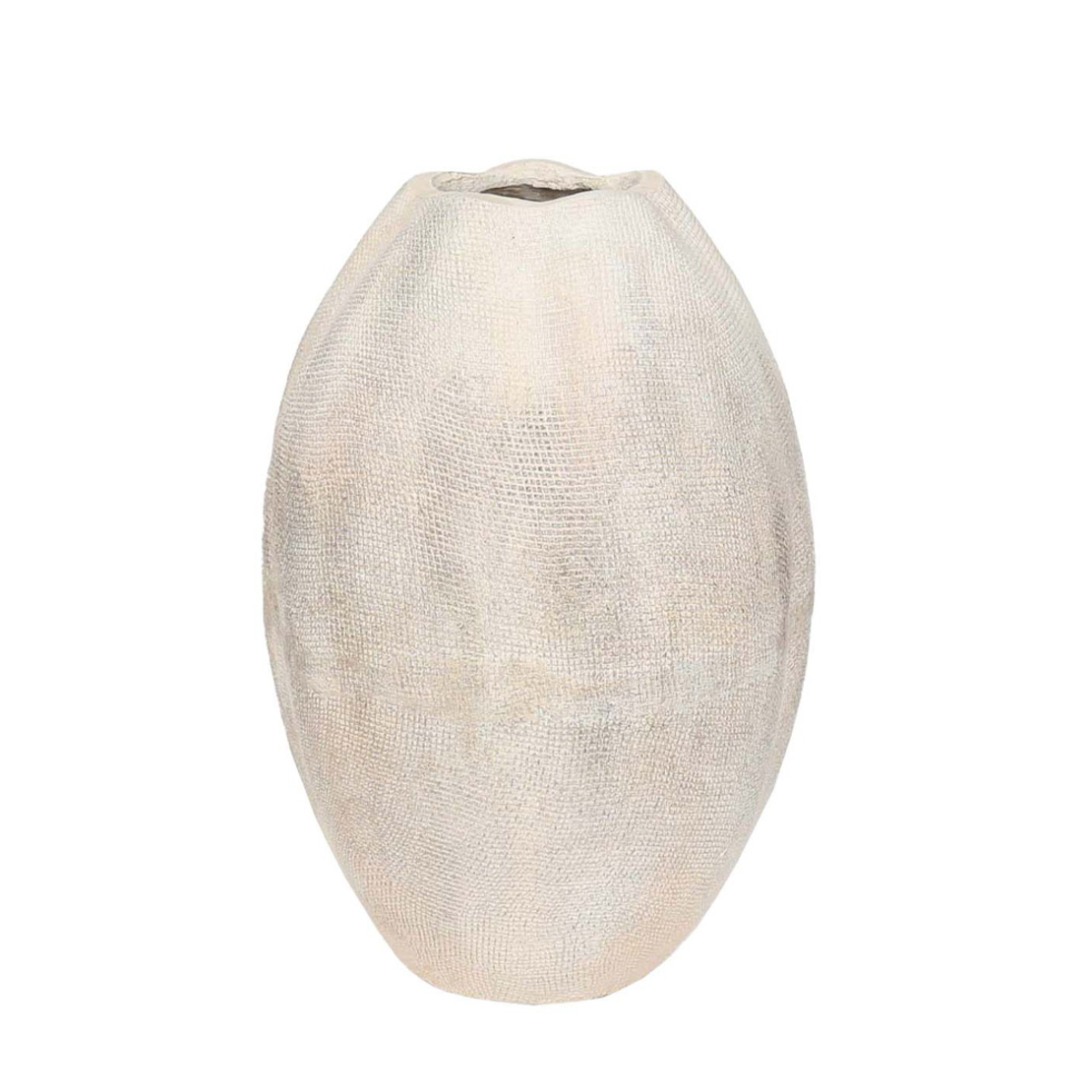 THETIS VASE MGO BEIGE GREY 28x28xH43cm PRC