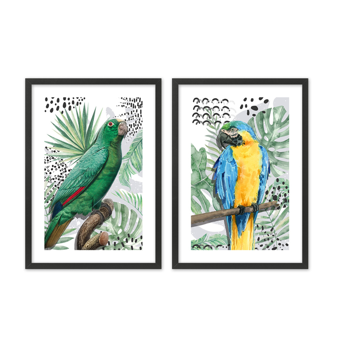OMU 2 PAINTING SET 2PCS MDF MULTICOLOR PAPER FRAME