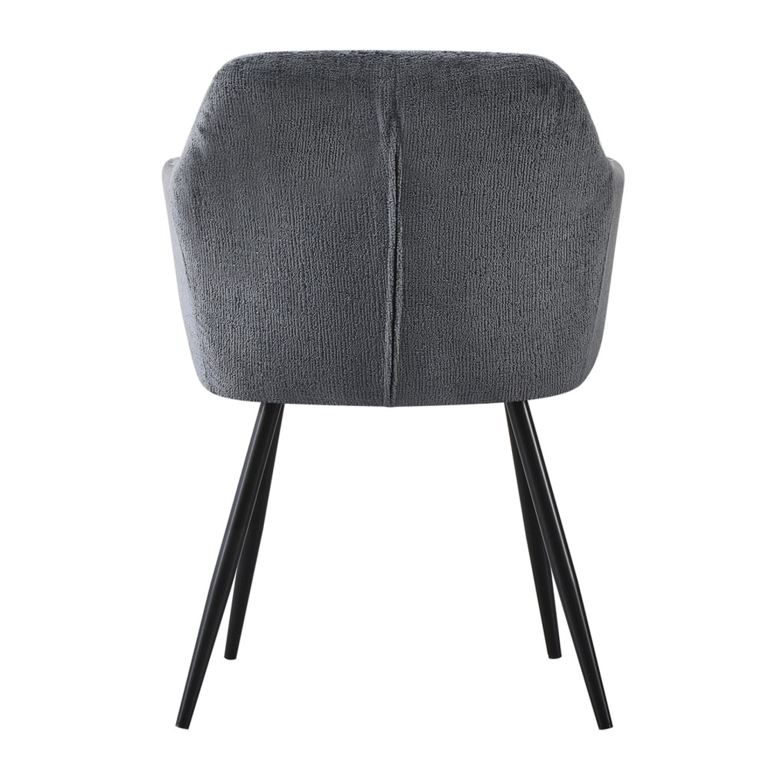 SAVVY CHAIR FABRIC ANTHRACITE METAL BLACK PRC