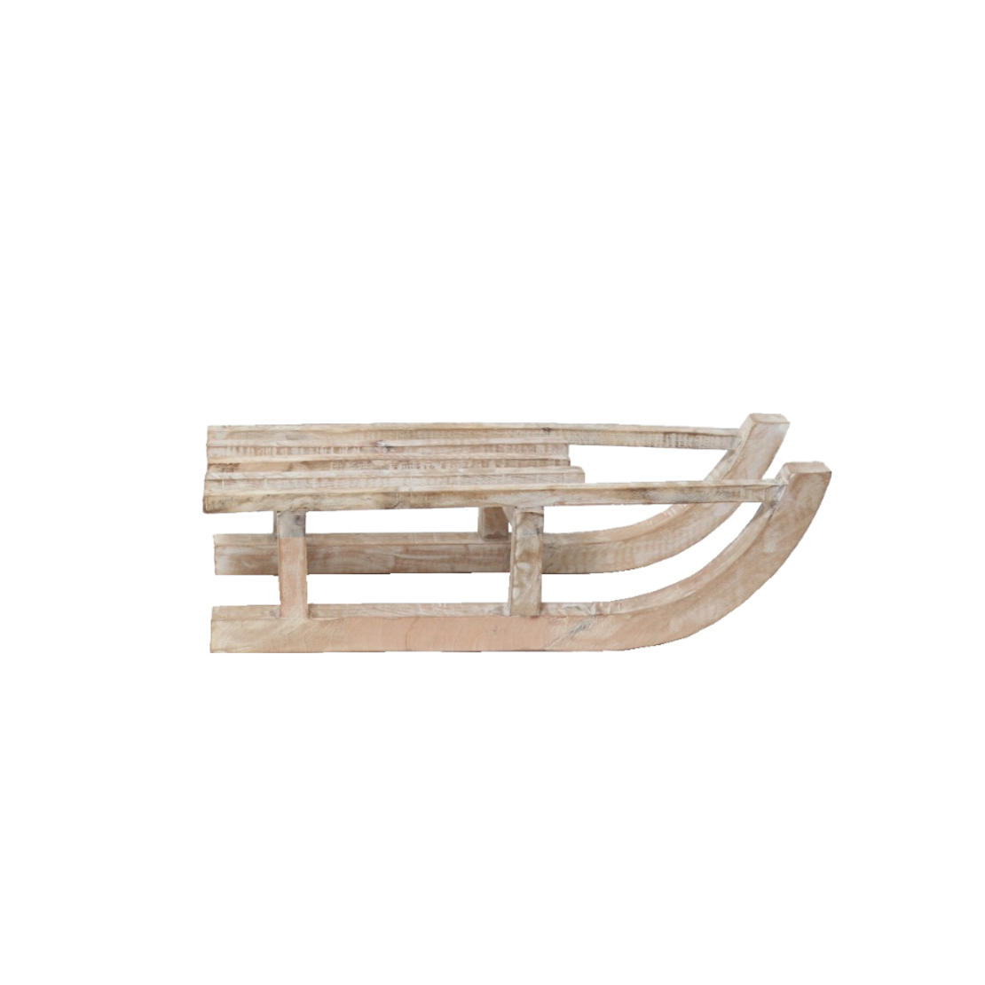 XMAS SANIE SLEDGE WOOD MANGO NATURAL 62x22xH18cm I