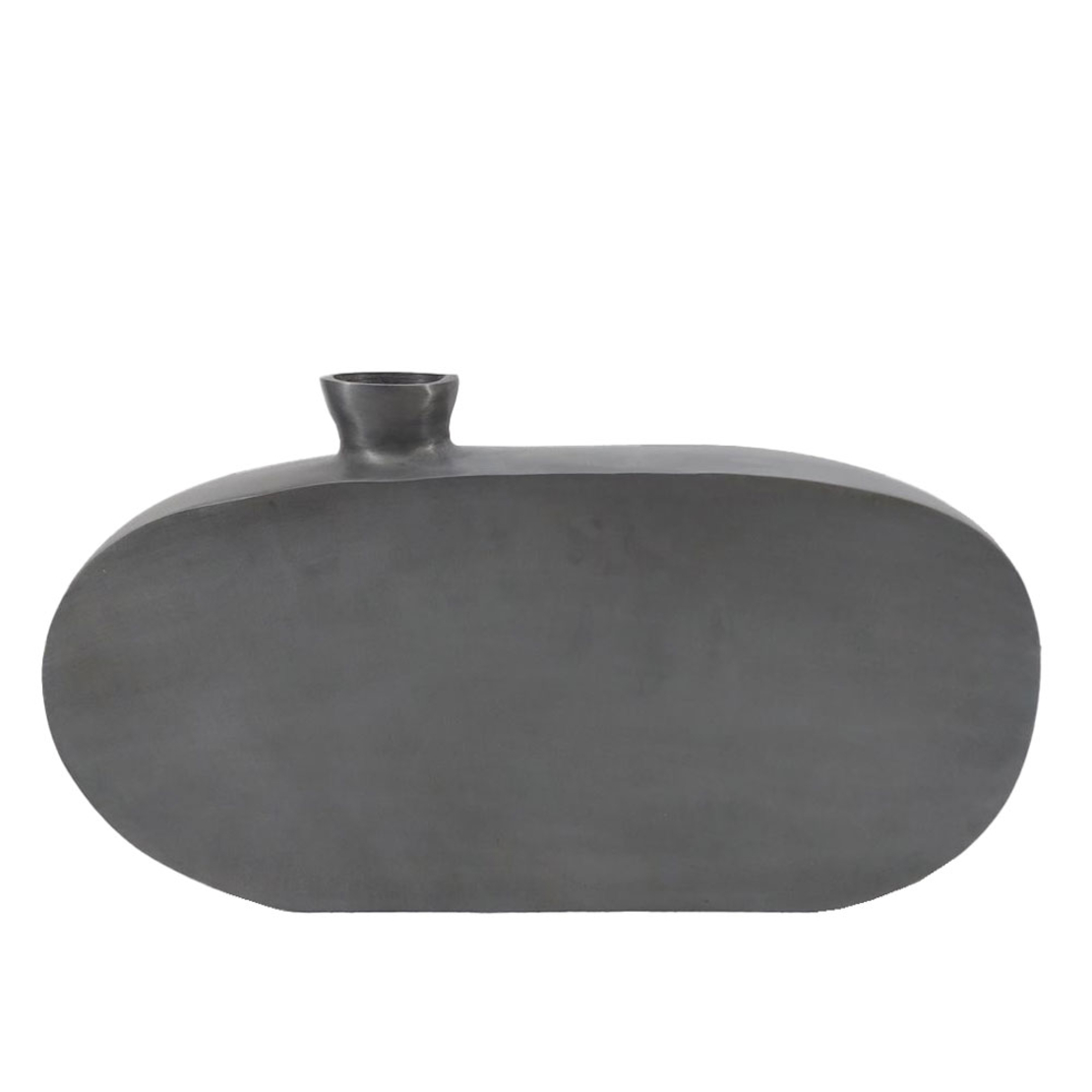 OMNIA VASE ALUMINIUM GREY 38x5xH23cm IN