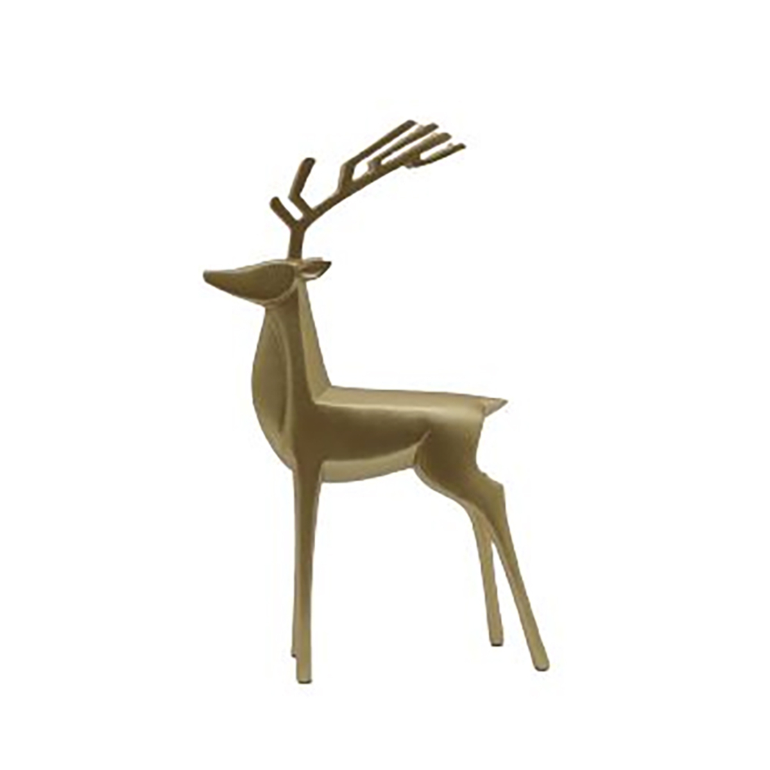 XMAS ALCES B DEER POLYRESIN GOLD 24,5x7,5xH39,5cm