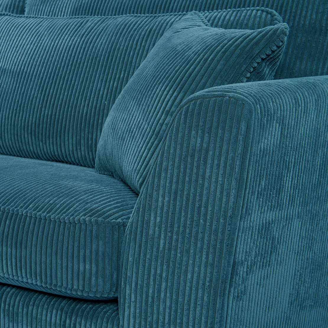 FOREVER SOFA CORNER RIGHT EASY CLEAN FABRIC PETROL E1 EU