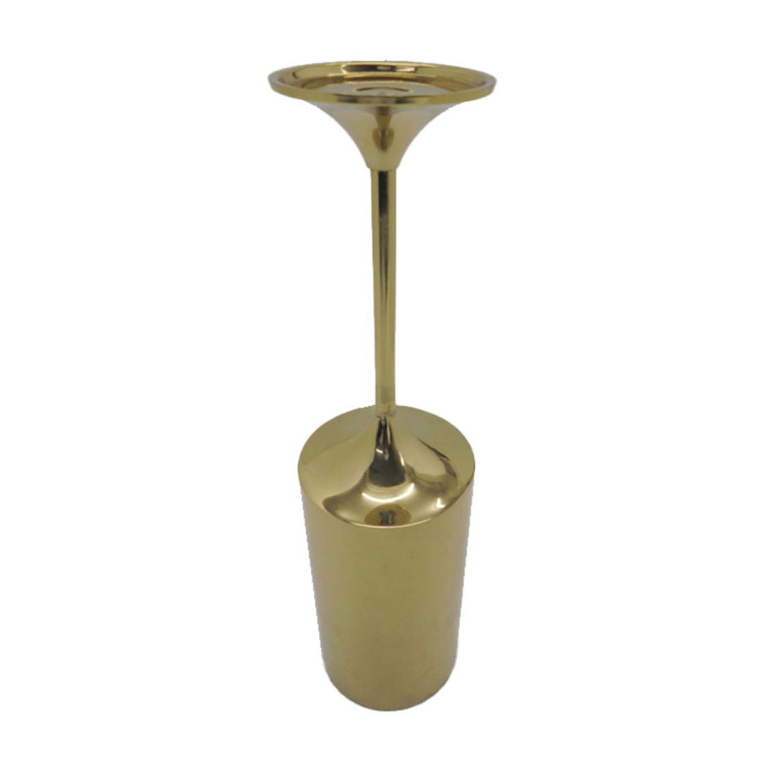 ARIA CANDLE HOLDER ALUMINIUM GOLD 10,25x10,25xH38c