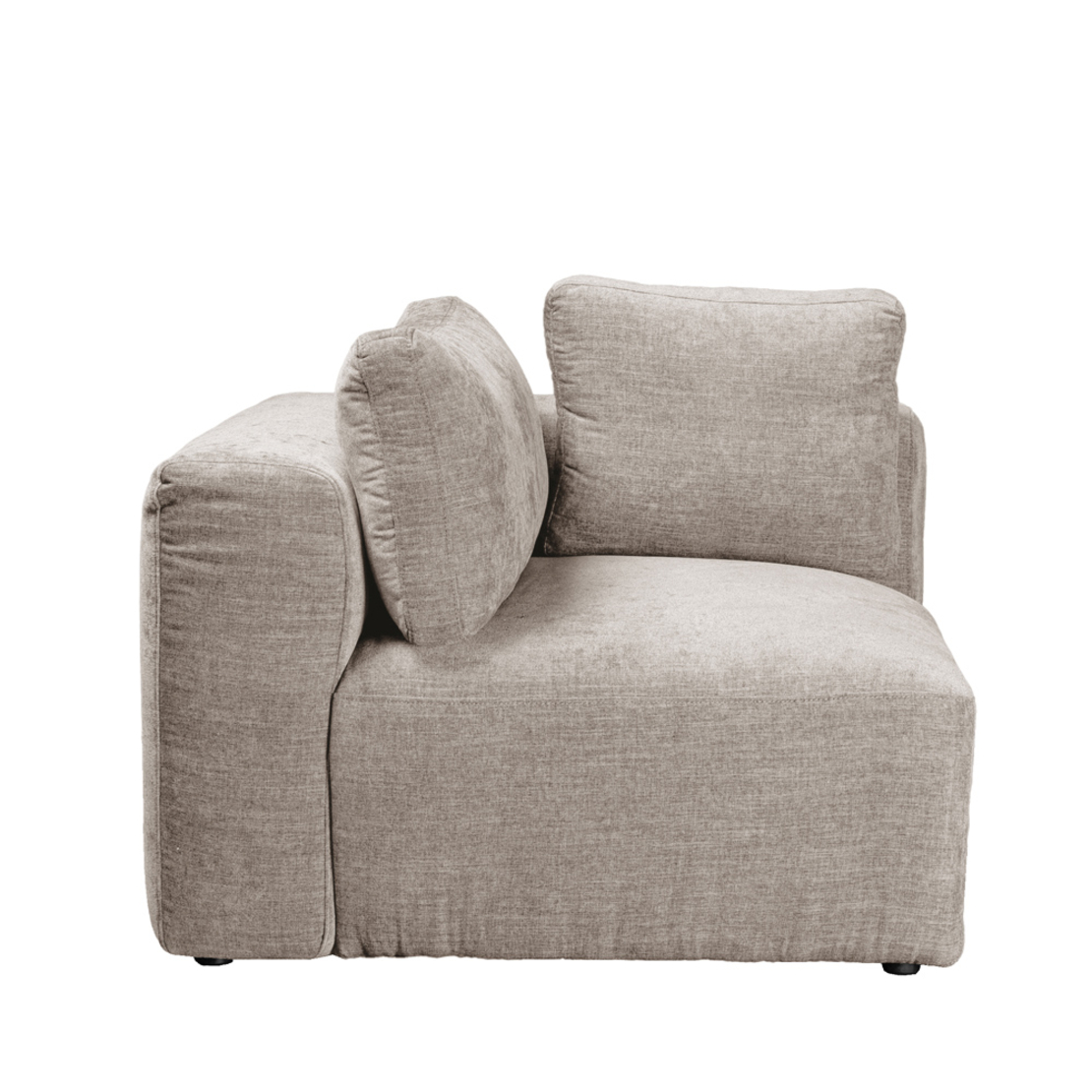 BOX ARMCHAIR WITH ARM REVERSABLE EASY CLEAN FABRIC BEIGE E1 EU