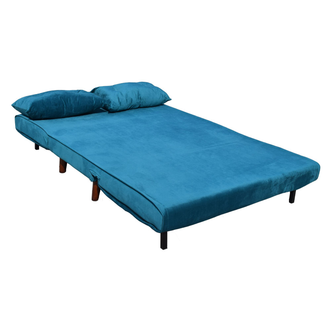 FALCON SOFA BED 2SEAT FOLDING FABRIC PETROL E1 PRC