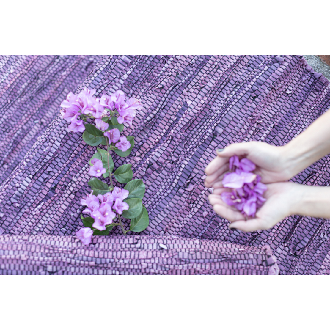 PLUM CARPET LEATHER PURPLE 60x90cm IN