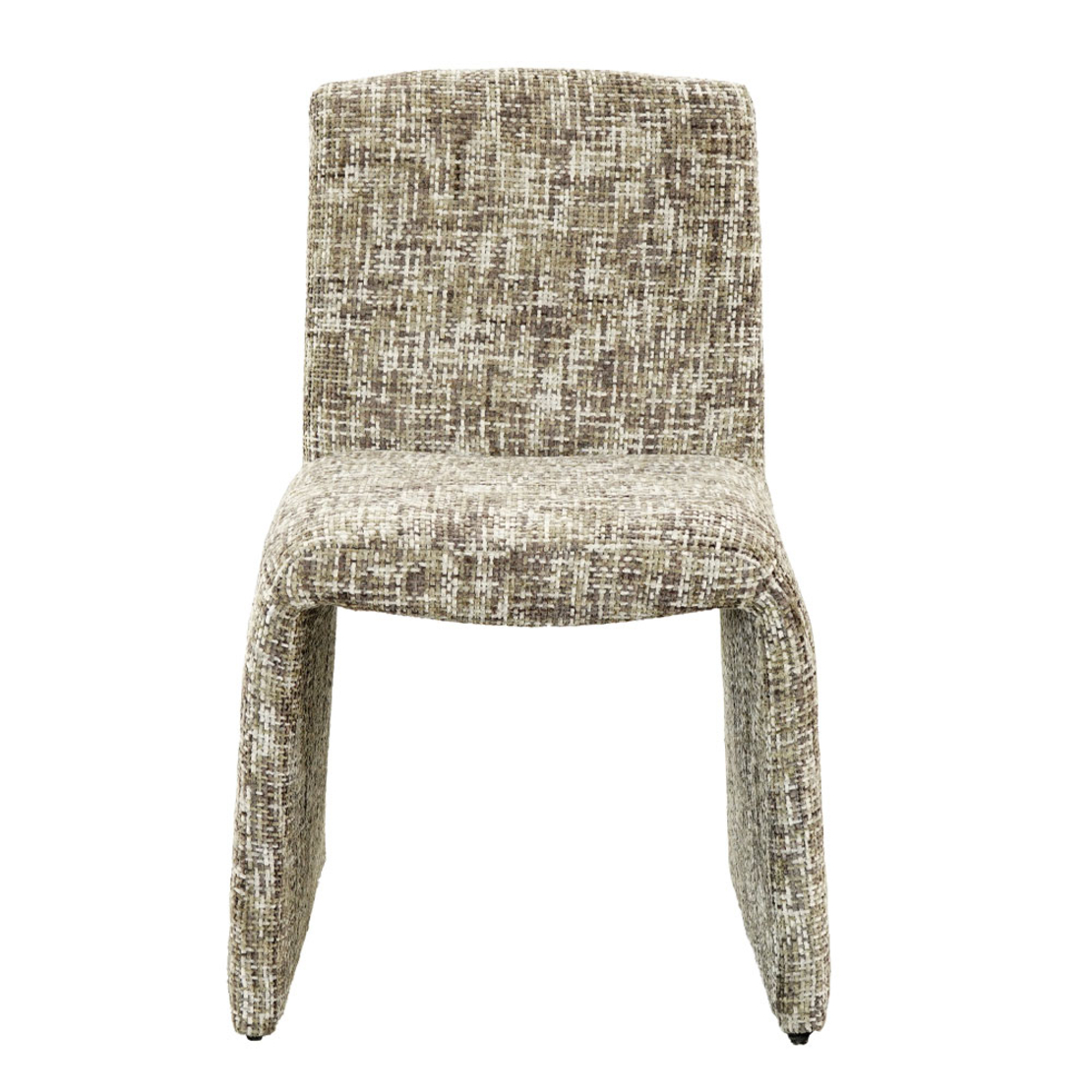 QUADRO CHAIR FABRIC GREEN METAL E1 PRC