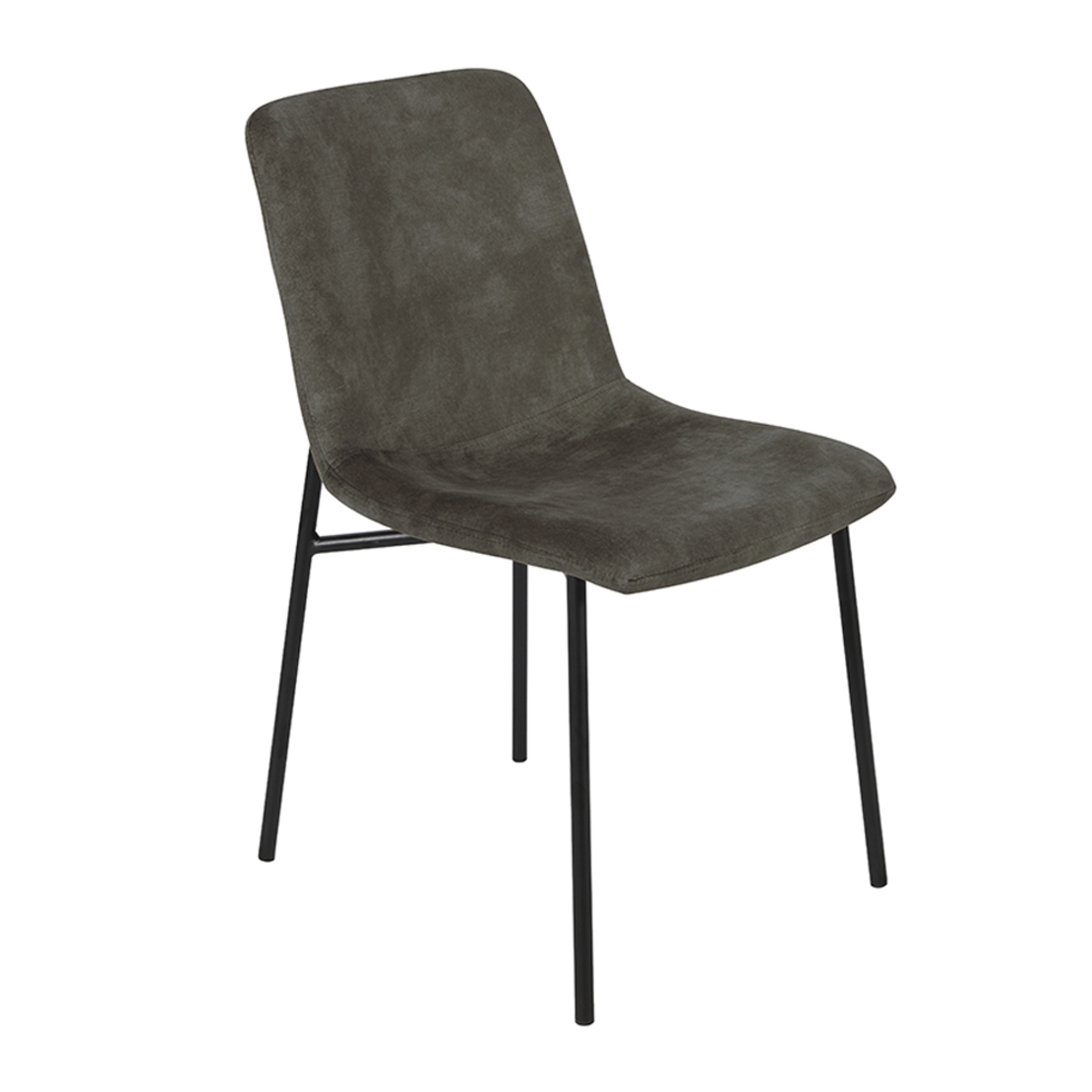 BRICK CHAIR FABRIC OLIVE GREEN METAL BLACK E1 PRC