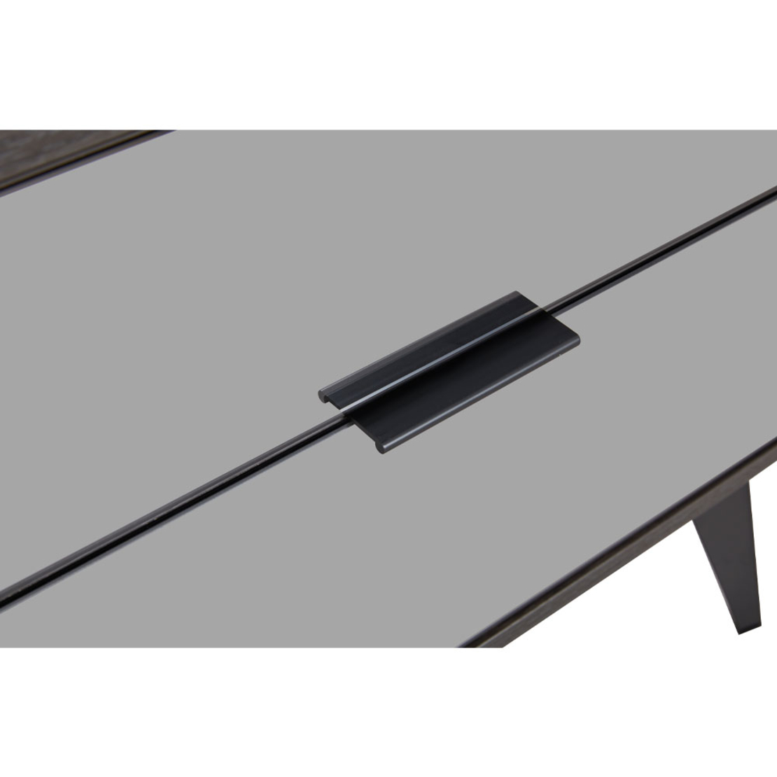 SPECCHIO NIGHTSTAND 2DRAWERS MELAMINE BLACK OAK MELAMINE MIRROR E1