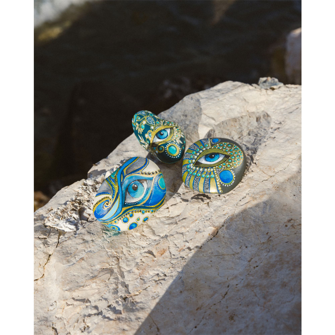 STONE EYE DECORATION CHARM STONE MULTICOLO