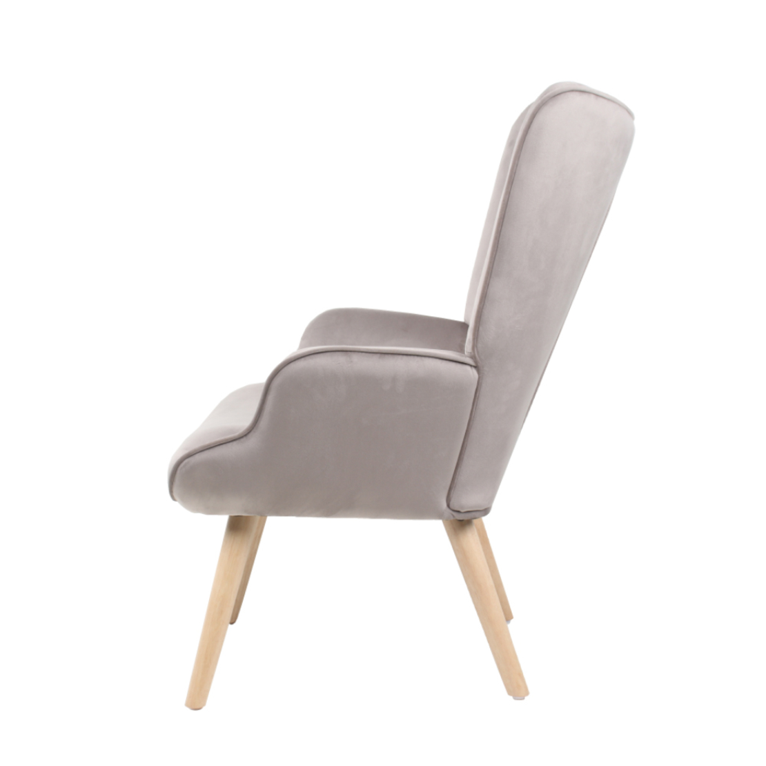 AMICA ARMCHAIR FABRIC BEIGE WOOD NATURAL E1 PRC