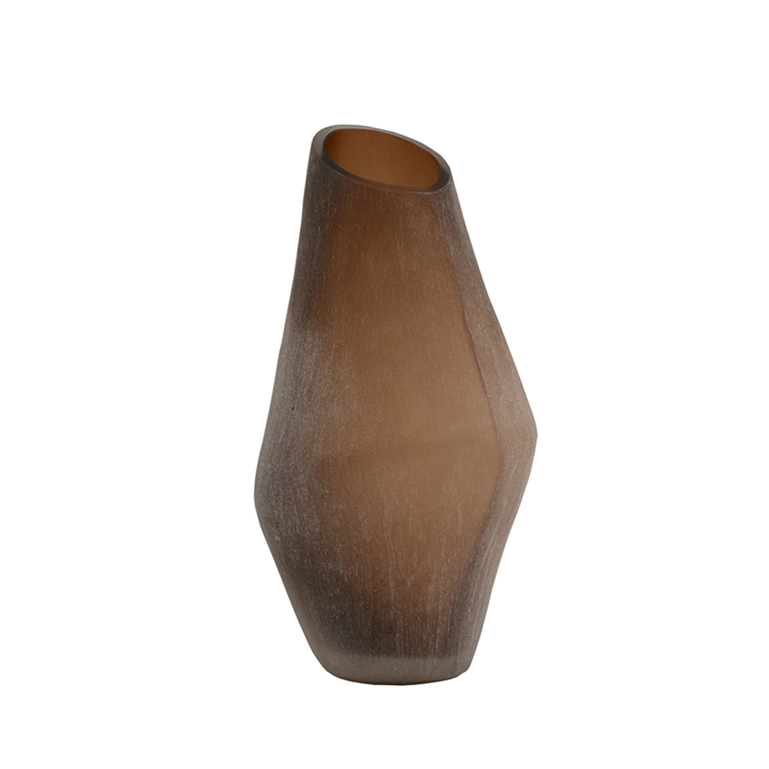 SAHARA VASE GLASS BEIGE D17x35 PRC