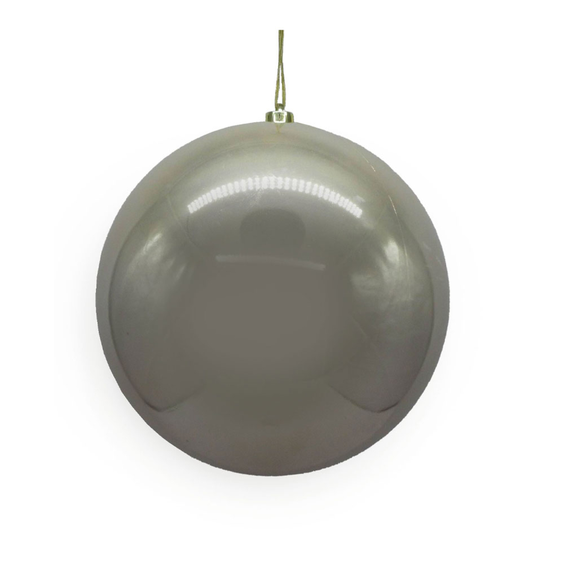 XMAS TWINKLE PENDANT BALL PLASTIC CHAMPAGNE 20x15x