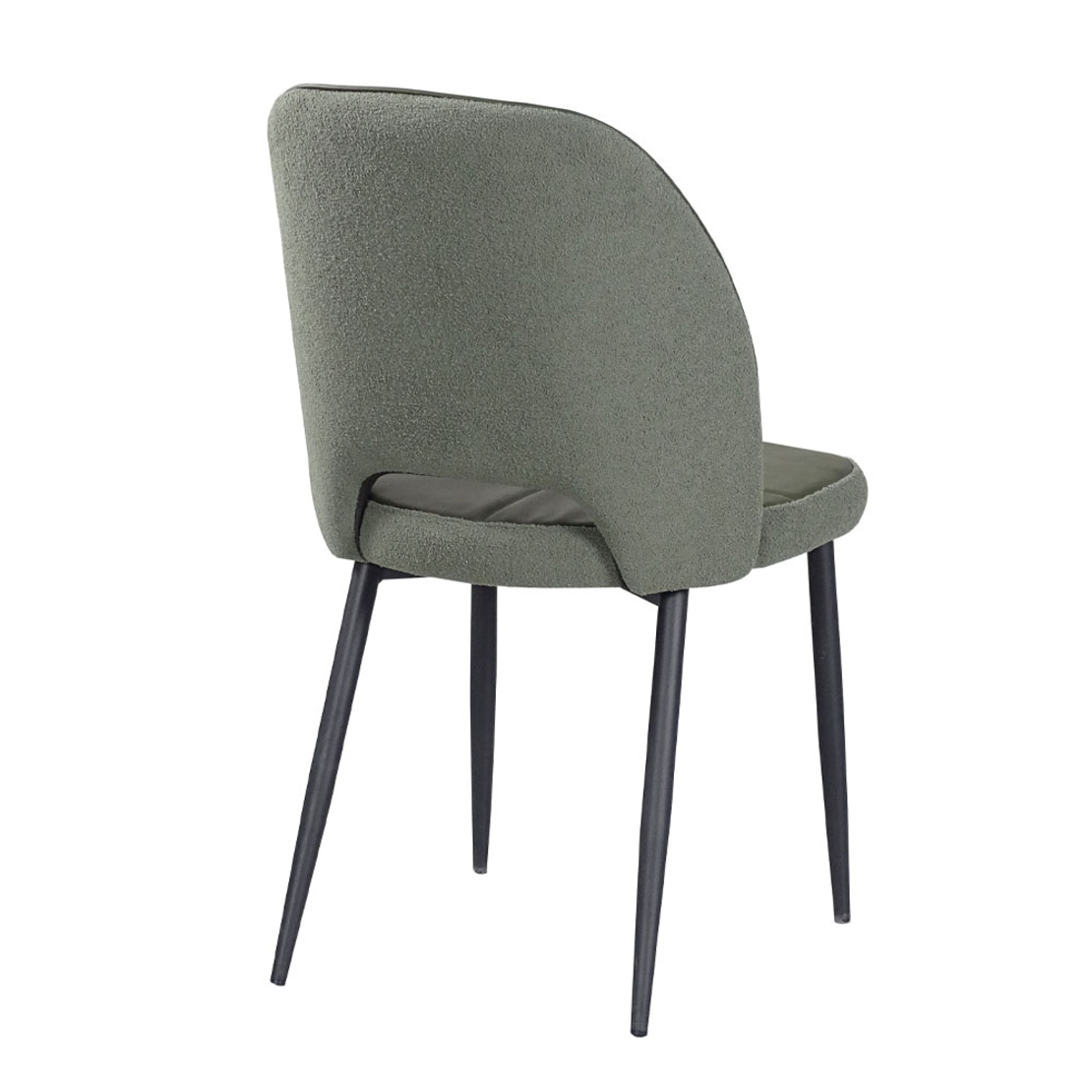 BOUTON CHAIR FABRIC OLIVE GREEN METAL BLACK PRC