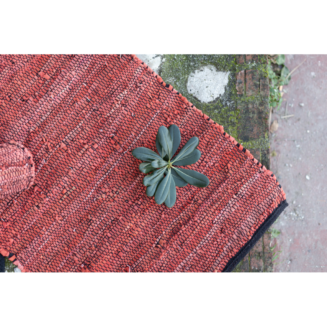 MAROCCO CARPET LEATHER ORANGE 70x150cm IN