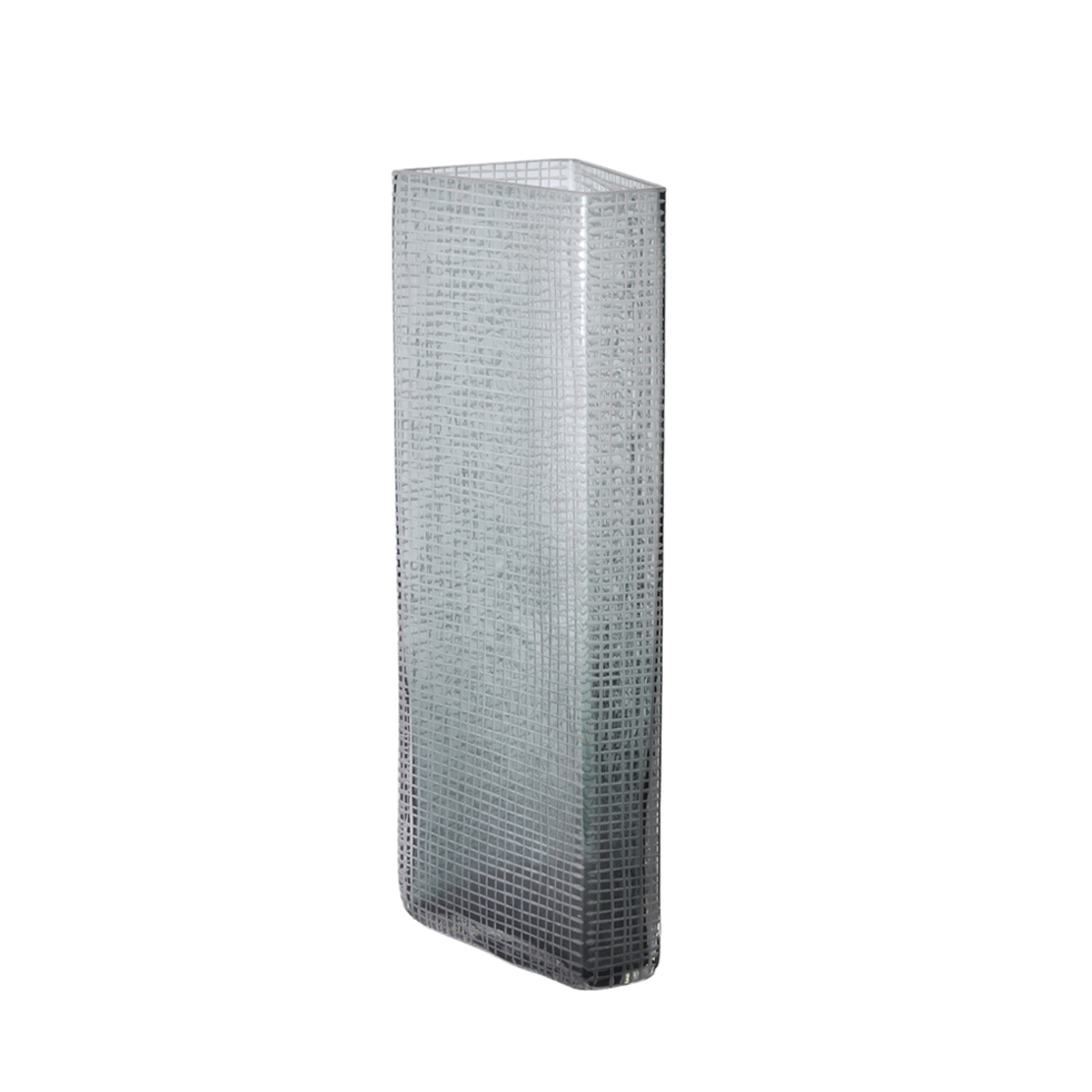 GRAVIR GREY VASE GLASS GREY 15,5x11,5xH43,5cm PRC