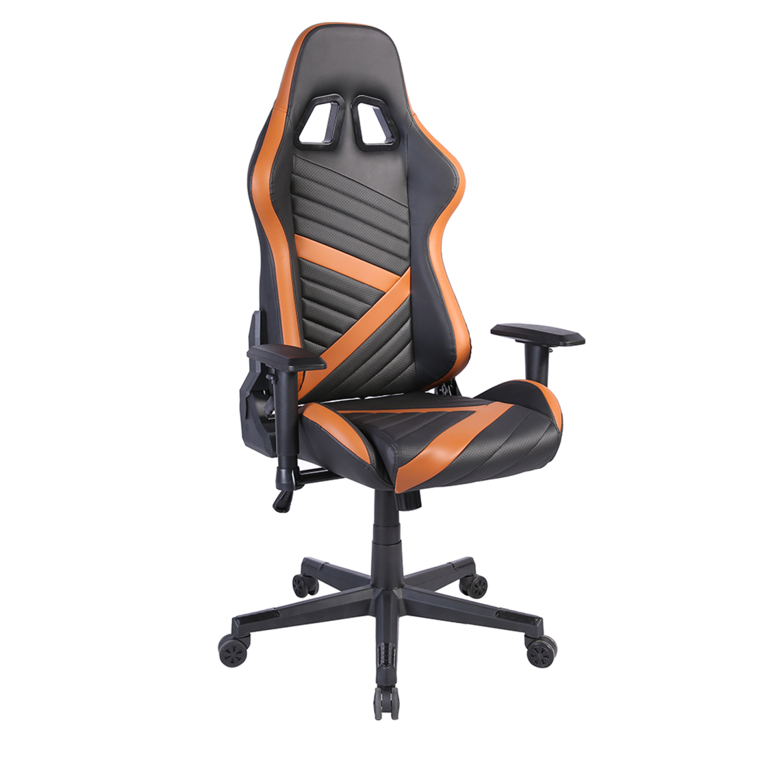 DYSKORD GAMING CHAIR DESK FABRIC BLACK NYLON CAMEL METAL 50x74xH137cm PRC