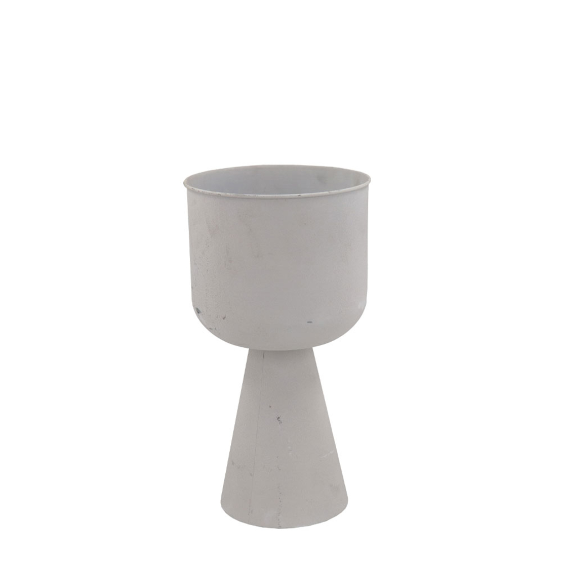 LINEAR 46 PLANTER 25x25x46 METAL WHITE