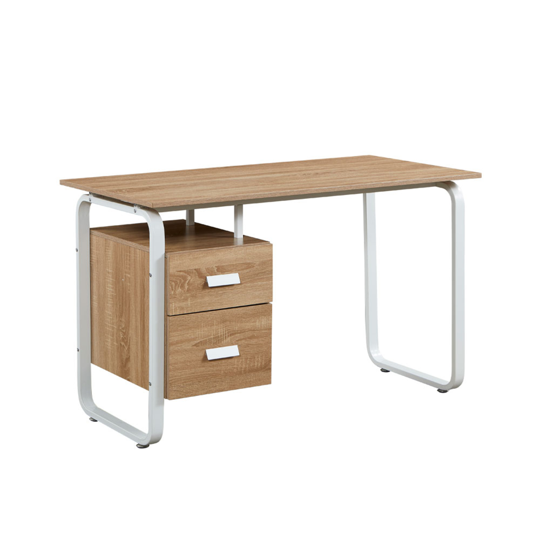 VOLER DESK 2DRAWERS CHIPBOARD WITH MELAMINE CARTA NATURAL WHITE 120x60xH75cm E1 PRC