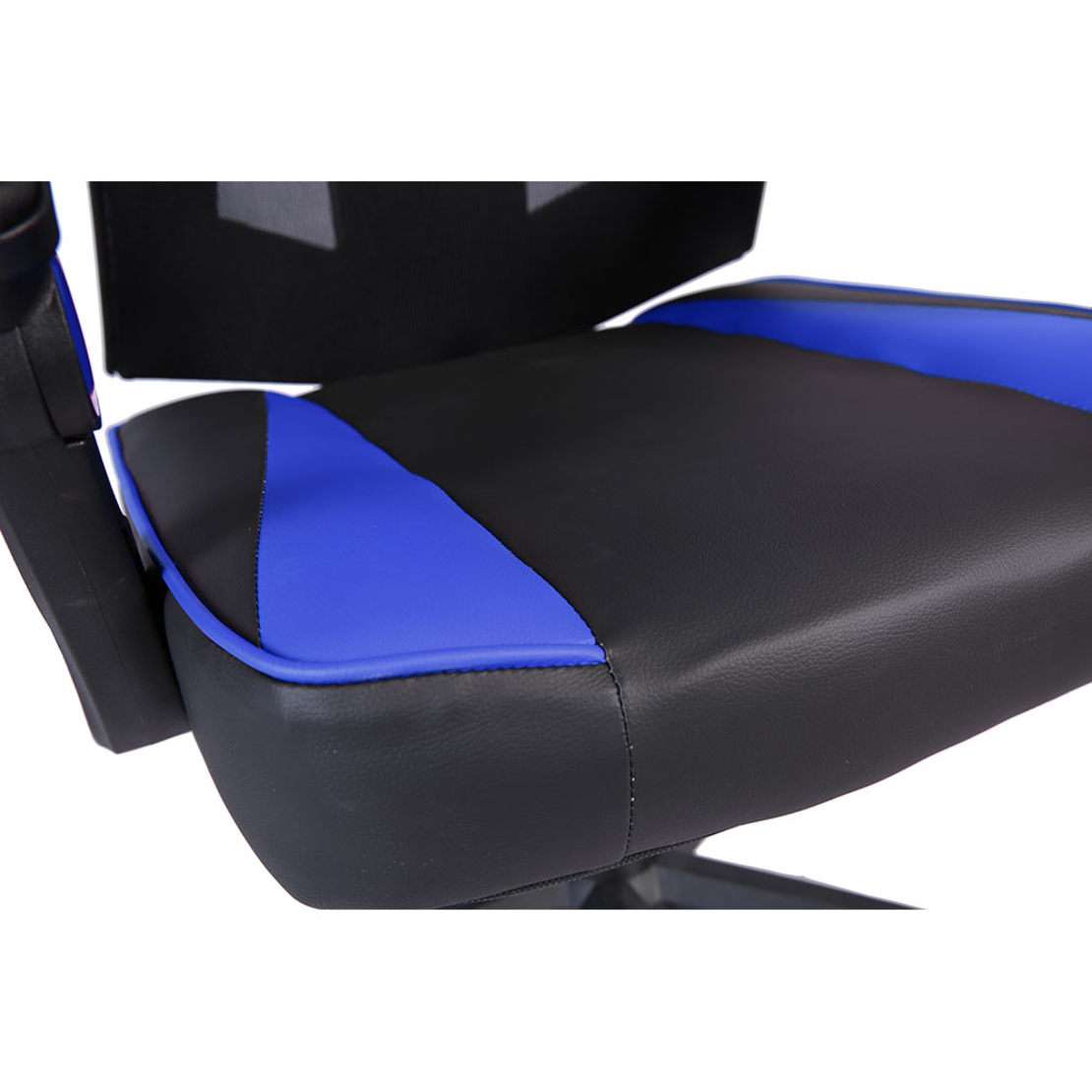 FUSION GAMING CHAIR DESK FABRIC BLACK NYLON BLUE PP 50x74xH137cm PRC
