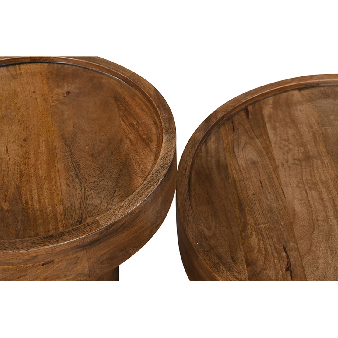 DUBAI COFFEE TABLE WOOD MANGO WALNUT 70x70xH40cm I