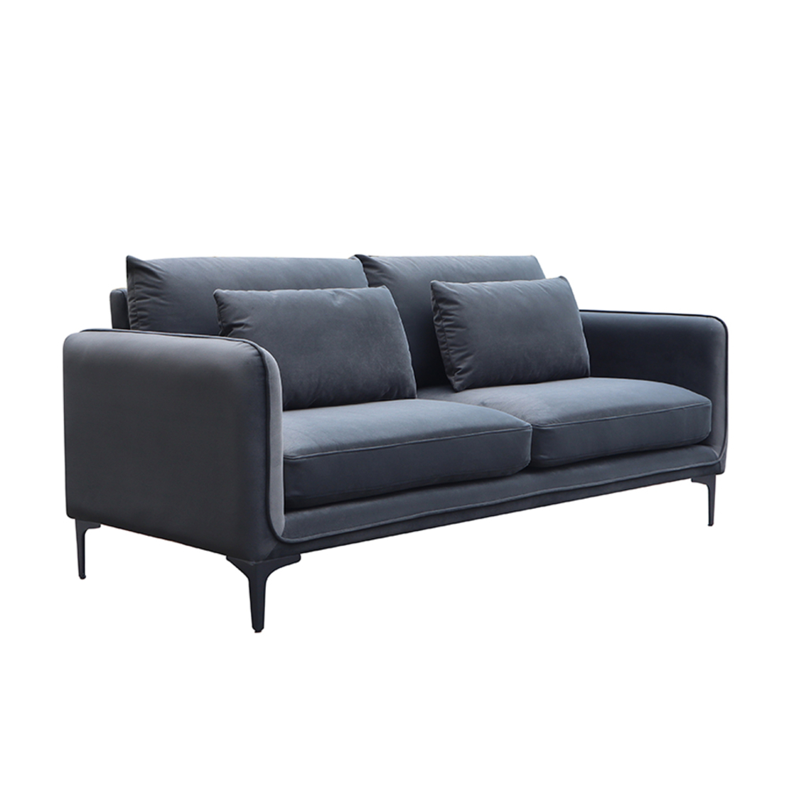 PARISIAN SOFA 3SEAT FABRIC GREY E1 PRC