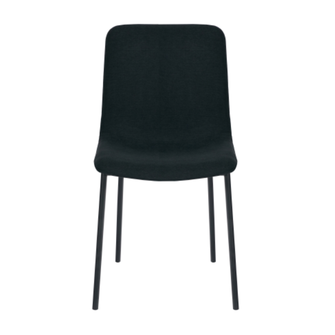VIENNA CHAIR FABRIC BLACK METAL BLACK E1 PRC