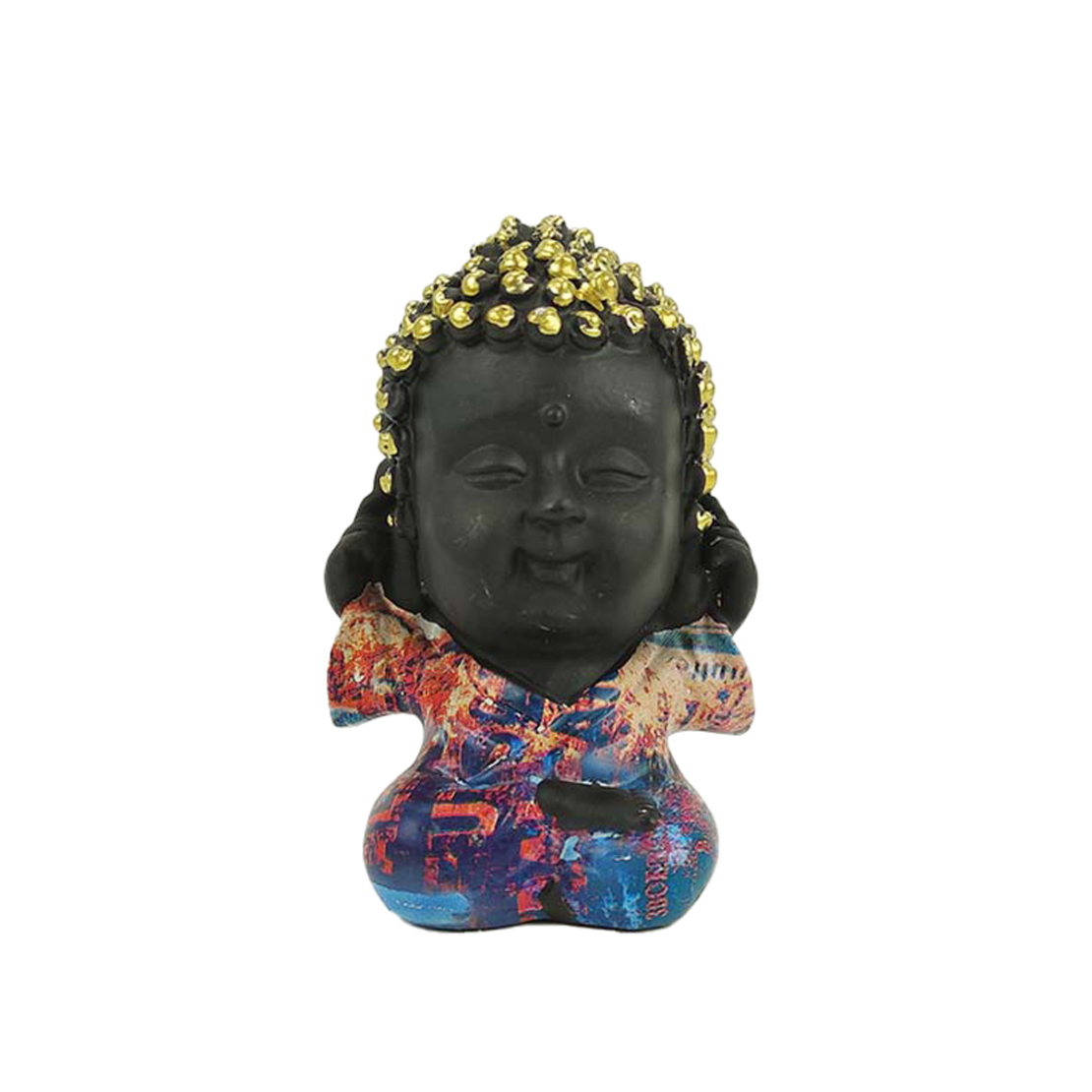ITHAKA 1 DECO BUDDHA POLYRESIN MULTICOLOR 6,3x6xH9
