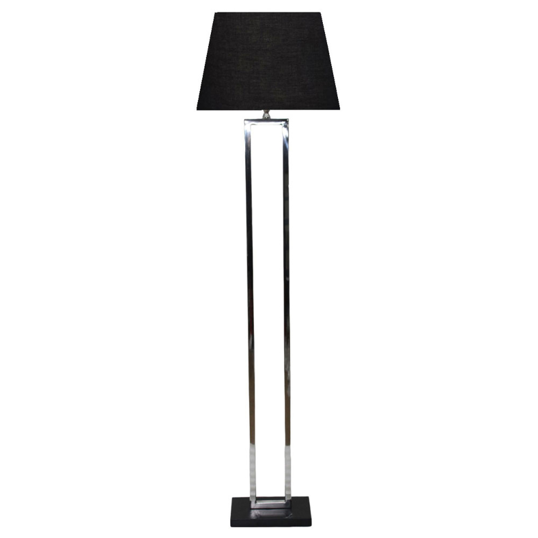 ANSELM LAMP FLOOR SILVER BLACK 41x25xH154cm CE IN