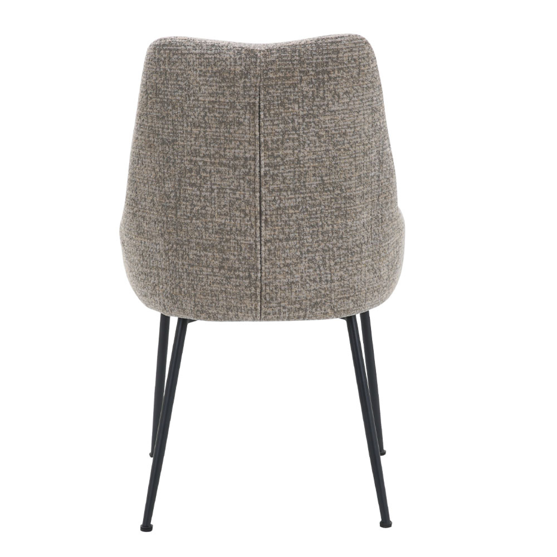 DON CHAIR FABRIC BROWN LIGHT YELLOW METAL BLACK E1 PRC