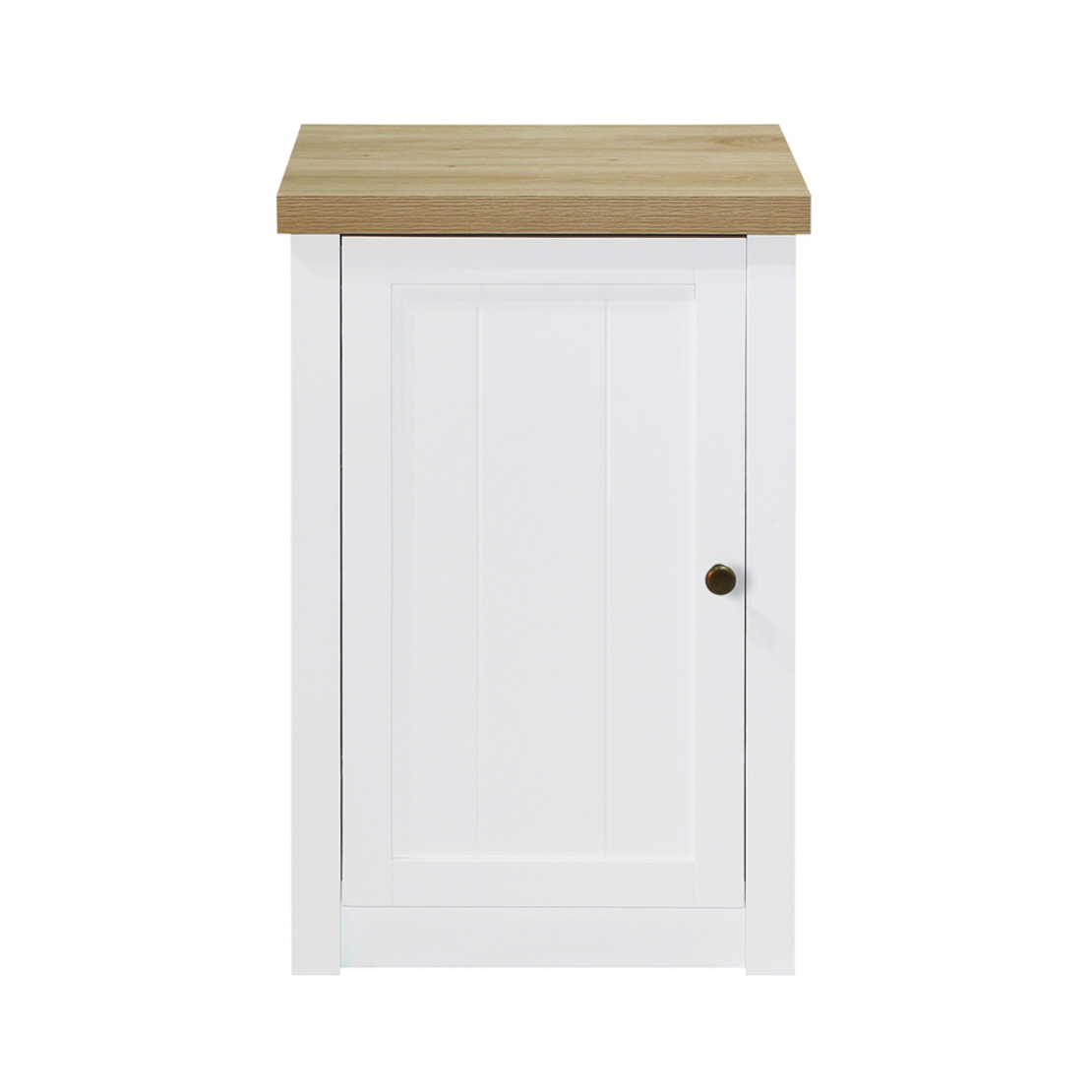 VILLAGE NIGHTSTAND MELAMINE WHITE NATURAL E1 PRC