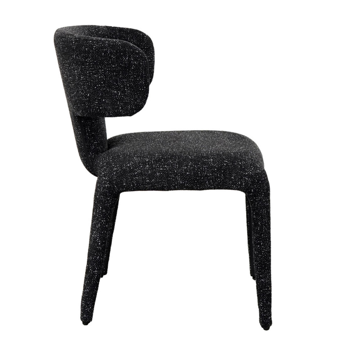 CAPO CHAIR FABRIC BLACK METAL E1 PRC